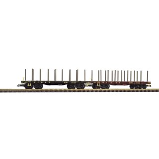 Piko 38743 Spur G 2er Set Rungenwagen WP&YR