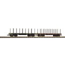 Piko 38743 Spur G 2er Set Rungenwagen WP&YR