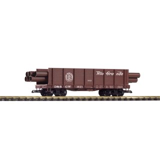 Piko 38749 Spur G Hochbordwagen D&RGW mit Rohrladung