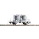 Piko 54693 Spur H0 Zementsilowagen Ucs9120, grauer Rahmen