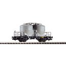 Piko 54695 Spur H0 Zementsilowagen Ucs9120, schwarzer Rahmen