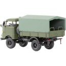 Hädl 124059IFA W50LA/A, kurze Pritsche/Plane, Ballonräder, offene Plane  Maßstab 1:120