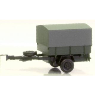 Hädl 124043 Einachsanhänger, Plane militärgrün Spur TT