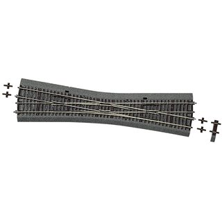 Roco 42591 Spur H0 Einfache Kreuzungsweiche EKW10, Handbetrieb, Länge 345mm