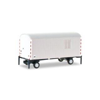 *Herpa 076395-002 Bauwagen (kommunal) weiß  Maßstab 1:87