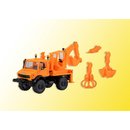 Kibri 18480 Spur H0 UNIMOG mit Aufbaubagger