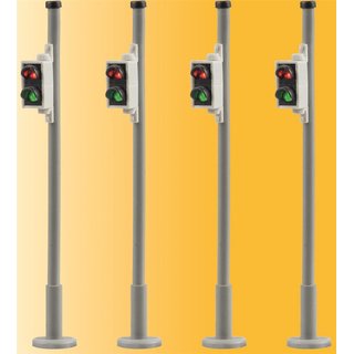 Viessmann 5096 Spur H0 Fußgaengerampel, 4 Stueck