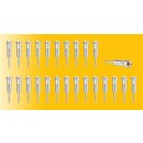 Viessmann 6044 Adapterstift , 25 Stueck
