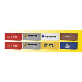 KIBRI 10924 H0 8Stk. 20ft.-Container Massstab: H0