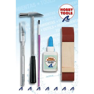 Artesania 907003 Werkzeugset II, Holzmodellbau