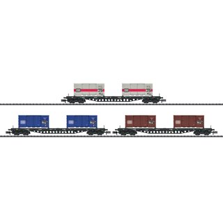 Trix T15961 Güterwagen-Set Containertransport DB Ep. IV  Spur N