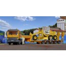 KIBRI 14654 ACTROS ZM m. GOLDHOFER Plattf Massstab: H0
