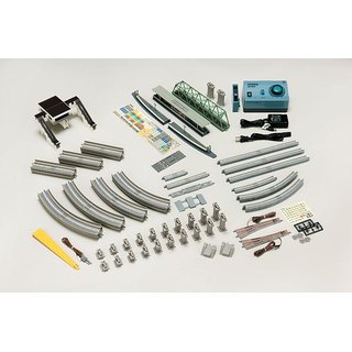 TOMYTEC 979514 Starter-Set mit Trafo, Beton-Schwellen Spur N