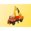KIBRI 15005 UNIMOG mit Arbeitskran und Ko Massstab: H0