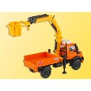 KIBRI 15005 UNIMOG mit Arbeitskran und Ko Massstab: H0
