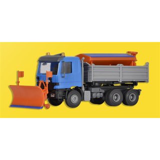 KIBRI 15006 MB ACTROS mit Pflug und Streu Massstab: H0
