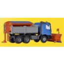 KIBRI 15006 MB ACTROS mit Pflug und Streu Massstab: H0