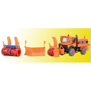 KIBRI 15011 UNIMOG Schneefräse mit Winter Massstab: H0