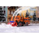 KIBRI 15011 UNIMOG Schneefräse mit Winter Massstab: H0