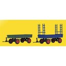 KIBRI 15702  2 Gummiradwagen Massstab: H0