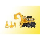 KIBRI 16307 Unimog Zweiwege mit Heckbagge Massstab: H0