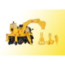 KIBRI 16307 Unimog Zweiwege mit Heckbagge Massstab: H0