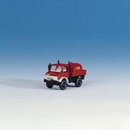 KIBRI 18265 UNIMOG FW mit Wasserfass u. F. Massstab: H0