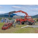 KIBRI 18271 FW Unimog mit Palfinger-Kran Massstab: H0