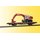 KIBRI 26258 H0 Niederbordwagen mit Atlas RadBagger Massstab: H0
