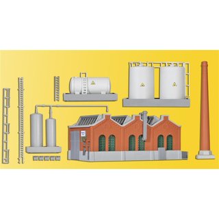 KIBRI 36764 Z Shedhalle mit Schornstein u Massstab: Z