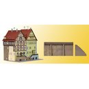 KIBRI 37110 N Haeuser auf der Mauer "Schw Massstab: N