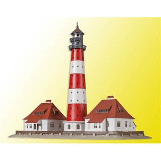 KIBRI 37300 NLeuchtturm "Westerheversand"mit Gebäude Massstab: N
