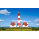 KIBRI 37300 NLeuchtturm "Westerheversand"mit Gebäude Massstab: N
