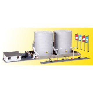 KIBRI 37467 N Zwei Hochtanks Miro mit Bue Massstab: N
