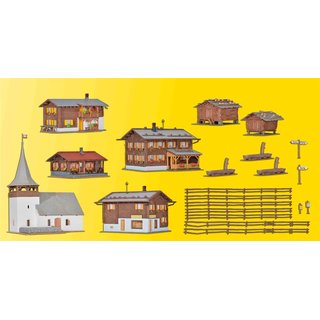 KIBRI 38010 H0 Set Sertig-Doerfli