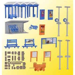 KIBRI 38108 H0 Ausgestaltungsset "Rund um Massstab: H0