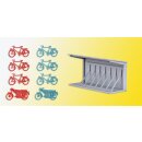 KIBRI 38143 H0 Deko-Set Fahrradstaender Massstab: H0