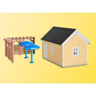 KIBRI 38658 H0 Gartenhaus zur Laubenkolonie Massstab: H0
