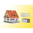 KIBRI 38748 H0 Einfamilienhaus mit Terass Massstab: H0