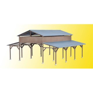 KIBRI 39095 H0 Holzunterstand Massstab: H0