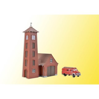 KIBRI 39210 H0 Feuerwehrhaus Bahlburg-L. Massstab: H0