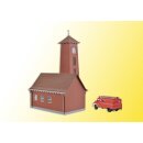 KIBRI 39210 H0 Feuerwehrhaus Bahlburg-L. Massstab: H0
