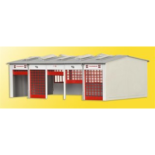 KIBRI 39219 H0 Fahrzeughalle Berufsfeuerwehr Massstab: H0