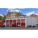 KIBRI 39219 H0 Fahrzeughalle Berufsfeuerwehr Massstab: H0
