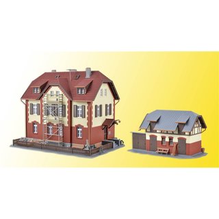 KIBRI 39315 H0 Eisenbahner Wohnhaus mit N Massstab: H0