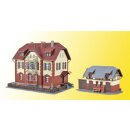 KIBRI 39315 H0 Eisenbahner Wohnhaus mit N Massstab: H0