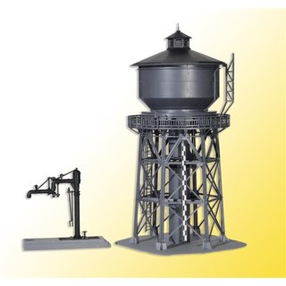 KIBRI 39328 H0 Wasserturm mit Befüllkran Massstab: H0