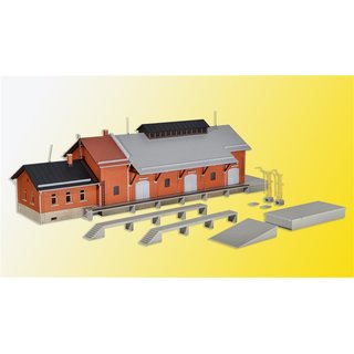 KIBRI 39462 H0 Güterhalle m.Lademaß/Freiladerampe Massstab: H0