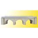 KIBRI 39722 H0 Steinbogenbrücke gebogen eingleisig...