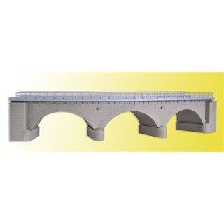 KIBRI 39723 H0 Steinbogenbruecke gebogen eingleisig Massstab: H0